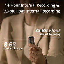 Load image into Gallery viewer, DJI Mic 2 (1 TX + 1 RX), Wireless Microphone with Intelligent Noise Cancelling, 32-bit Float Internal Recording, Optimized Sound, 250m (820 ft.) Range, Microphone for iPhone, Android, Camera, Vlogs
