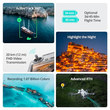 Load image into Gallery viewer, DJI Mini 4 Pro (DJI RC 2), Folding Mini-Drone with 4K HDR Video Camera for Adults, Under 0.549 lbs/249 g, 34 Mins Flight Time, 20 km Max Video Transmission Distance, Omnidirectional Vision Sensing
