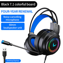 Cargar imagen en el visor de la galería, Computer Headset 7.1 Channel Wired Headset G58 Head-Mounted Game With Microphone Headset
