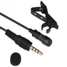 Load image into Gallery viewer, VOXLINK 3.5 mm Microphone Clip Tie Collar for Mobile Phone Speaking in Lecture 1.5m/3m Bracket Clip Vocal Audio Lapel Microphone

