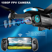 Load image into Gallery viewer, RADCLO Mini Drone with Camera - 1080P HD Foldable Drone with Stable Hover, Gravity Control, Auto-Follow, Trajectory Flight, 90° Adjustable Lens, One Key Take Off/Land, 3D Flip, Drones for Adults Kids
