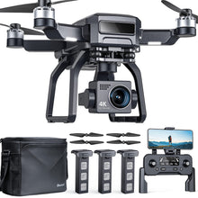 Cargar imagen en el visor de la galería, Bwine F7 GPS Drones with Camera for Adults 4K Night Vision, 3-Aix Gimbal, 2Mile Long Range, 75Mins Flight Time Professional Drone with 3 Battery, Auto Return+Follow Me+Fly Around+Beginner Mode for Kid
