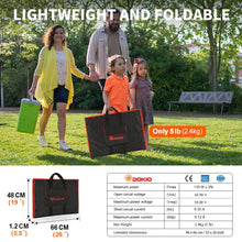 Load image into Gallery viewer, DOKIO 110w 18v Portable Foldable Solar Panel Kit (21x28inch, 5.9lb),Solar Controller 2 USB Output to Charge 12v Batteries/Power Station (AGM, Lifepo4) Rv Camping Trailer Emergency Power
