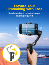Cargar imagen en el visor de la galería, AOCHUAN Gimbal Stabilizer for Smartphone, iPhone Gimbal w/Focus Wheel Face/Object Tracking Gimbal for iPhone 15 14 Pro Max/Android Foldable 3-Axis Handheld Phone Gimbal for Video Recording -Smart XE
