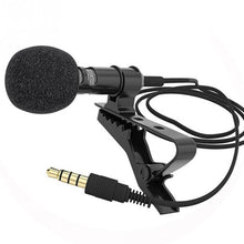 Load image into Gallery viewer, VOXLINK 3.5 mm Microphone Clip Tie Collar for Mobile Phone Speaking in Lecture 1.5m/3m Bracket Clip Vocal Audio Lapel Microphone
