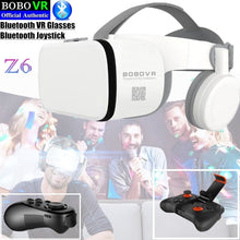 Load image into Gallery viewer, BOBO VR Z6 Bluetooth 3D Glasses Virtual Reality Box Google Cardboard Stereo Mic Headset Helmet
